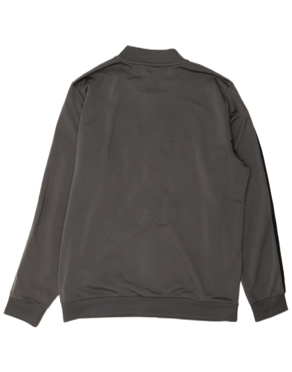 Adidas Męska bluza dresowa, duża, szara, poliestrowa