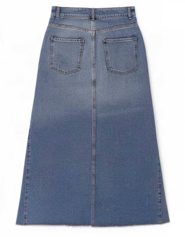 Spódnica jeansowa damska Zara Maxi mała W26 niebieska