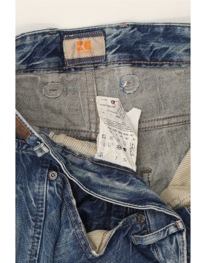 Męskie jeansy slim fit Hugo Boss W33 L34 Niebieskie bawełniane