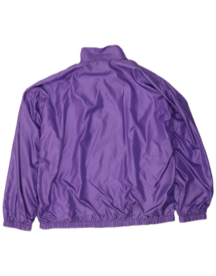 Kurtka męska dresowa w stylu vintage 2XL Fioletowy poliamid
