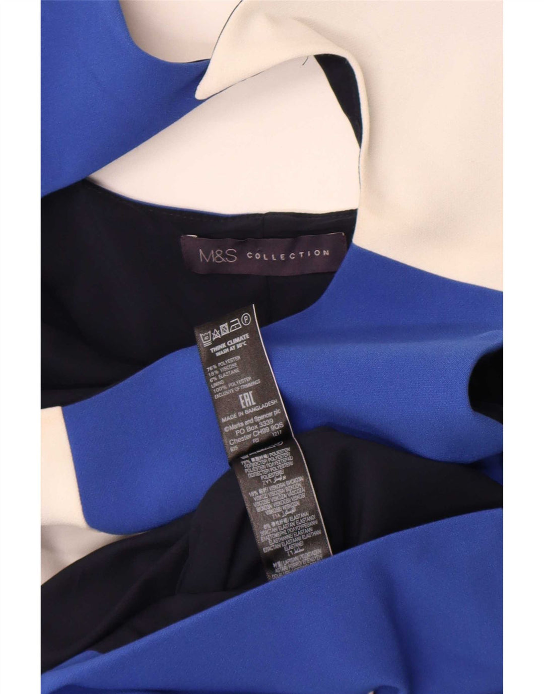 Marks & Spencer Damska sukienka płaszczowa UK 8, mała, wielobarwna, z blokami kolorów