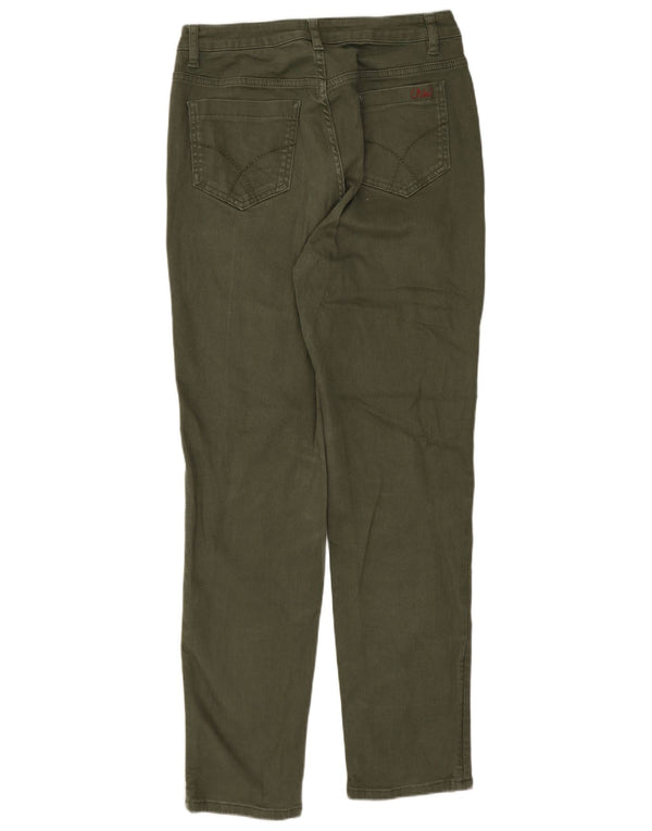 Crew Clothing Damskie dżinsy Girlfriend Slim UK 10 Small W28 L28 Zielona bawełna