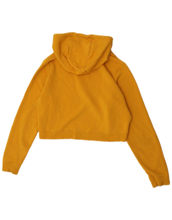 Damska bluza z kapturem Nike Oversized Crop Graphic UK 14 Średnia żółta bawełna