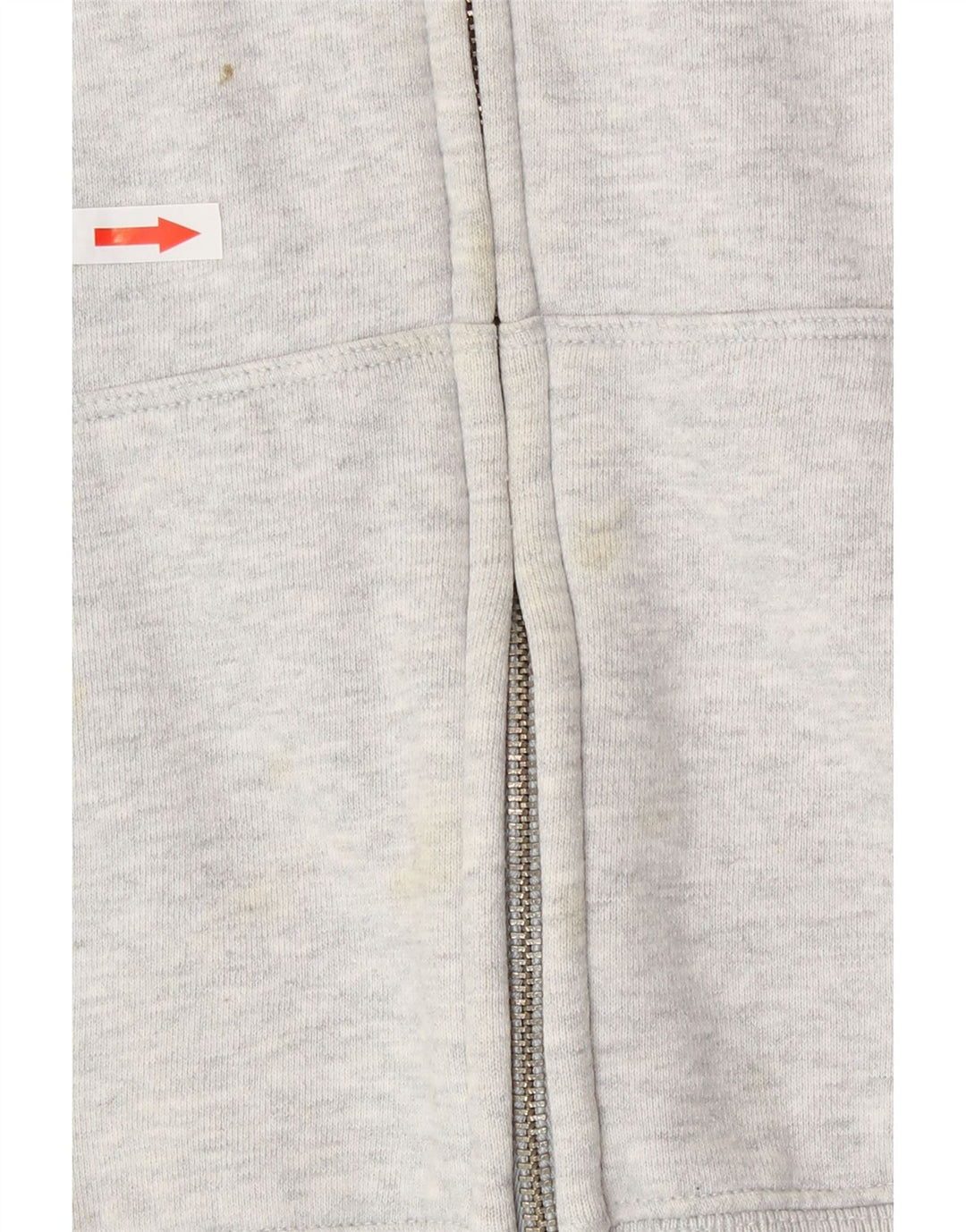 Damski sweter Gap z grafiką i zamkiem błyskawicznym, duży, szary, bawełniany