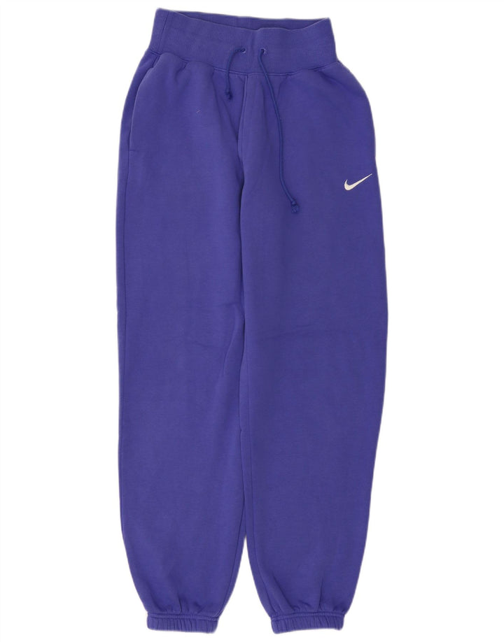 Damskie spodnie dresowe NIKE Joggers UK 4 XS Niebieskie, bawełniane