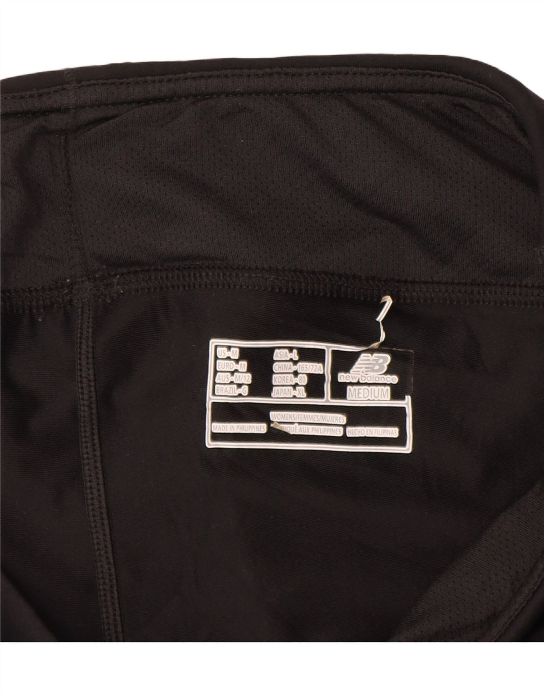 Damskie spodenki sportowe New Balance UK 12, średni czarny poliester