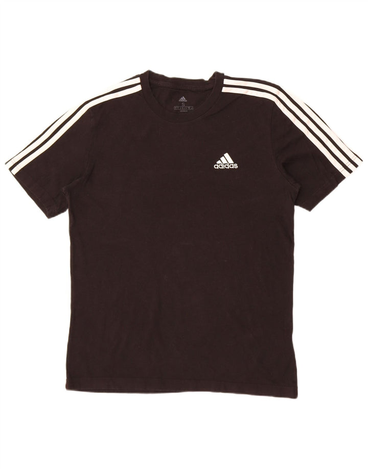 Adidas Męska Koszulka Top Mała Czarna Bawełna