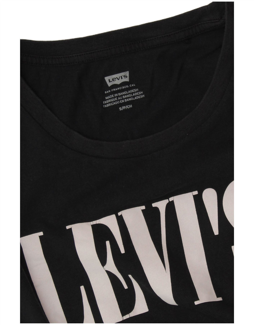 Damska koszulka z grafiką LEVI'S Top UK 10, mała czarna