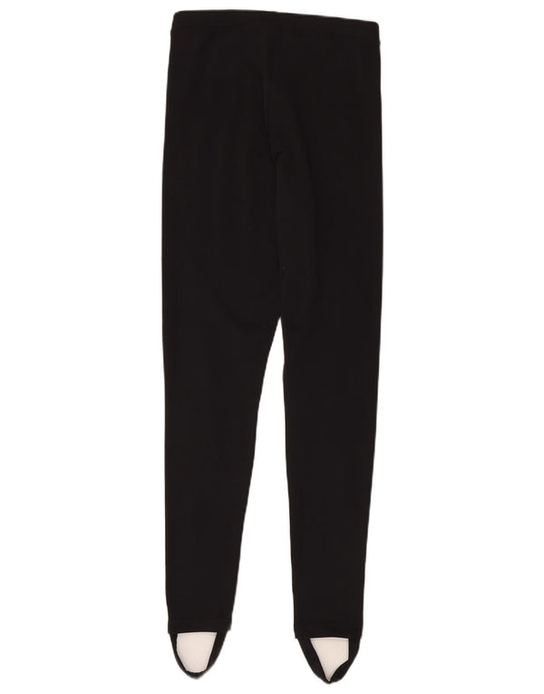 ADIDAS Womens Stirrup Leggings UK 10 Small  Black Polyester