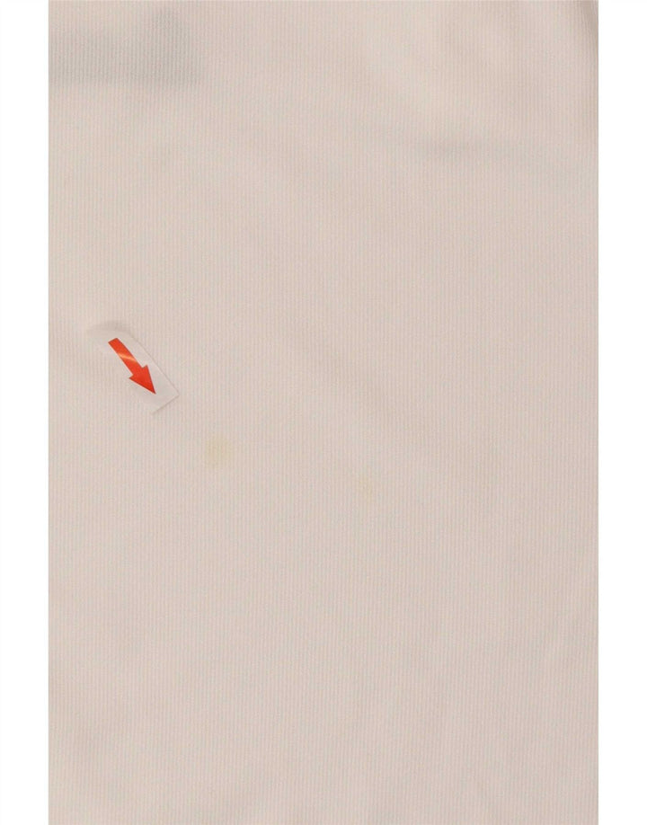 Męska koszulka polo Nike Dri Fit, duża, biała, poliestrowa