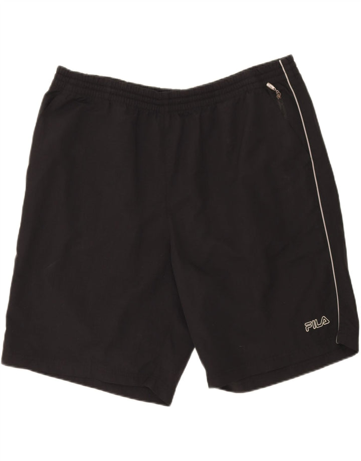 FILA Mens Sport Shorts 2XL  Black Polyamide Vintage Fila and Second-Hand Fila from Messina Hembry 