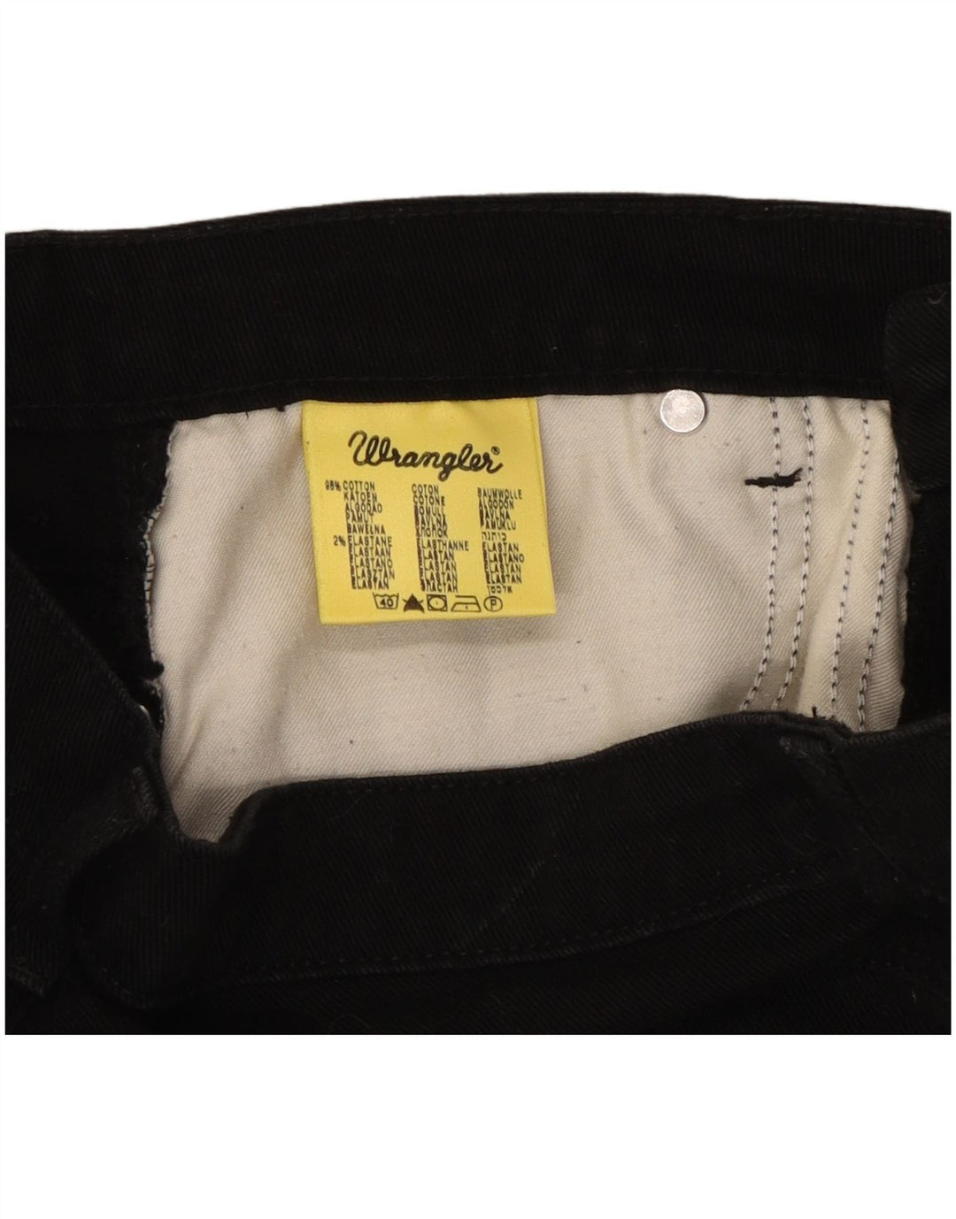 Damskie jeansy Bootcut Wrangler W31 L32, czarne, bawełniane