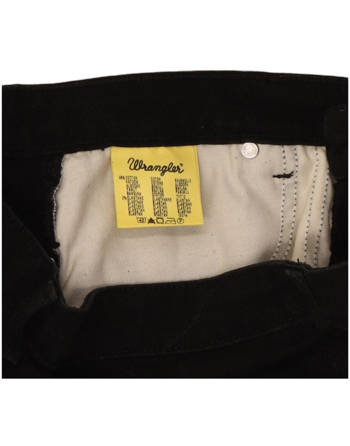Damskie jeansy Bootcut Wrangler W31 L32, czarne, bawełniane