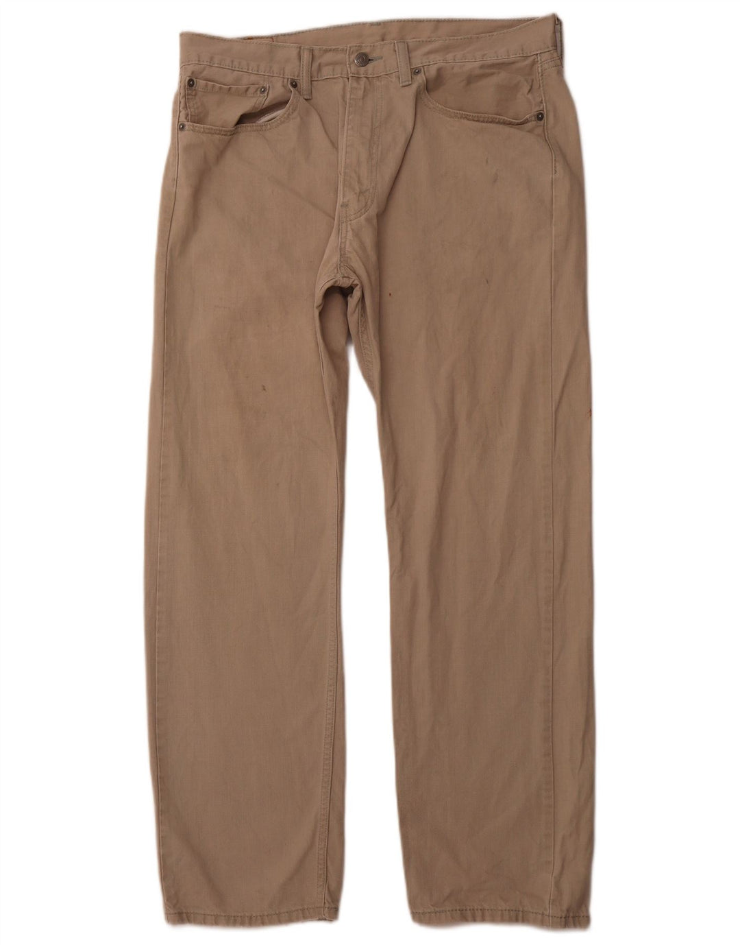 Męskie jeansy LEVI'S 501 Straight W36 L30 Beżowa bawełna