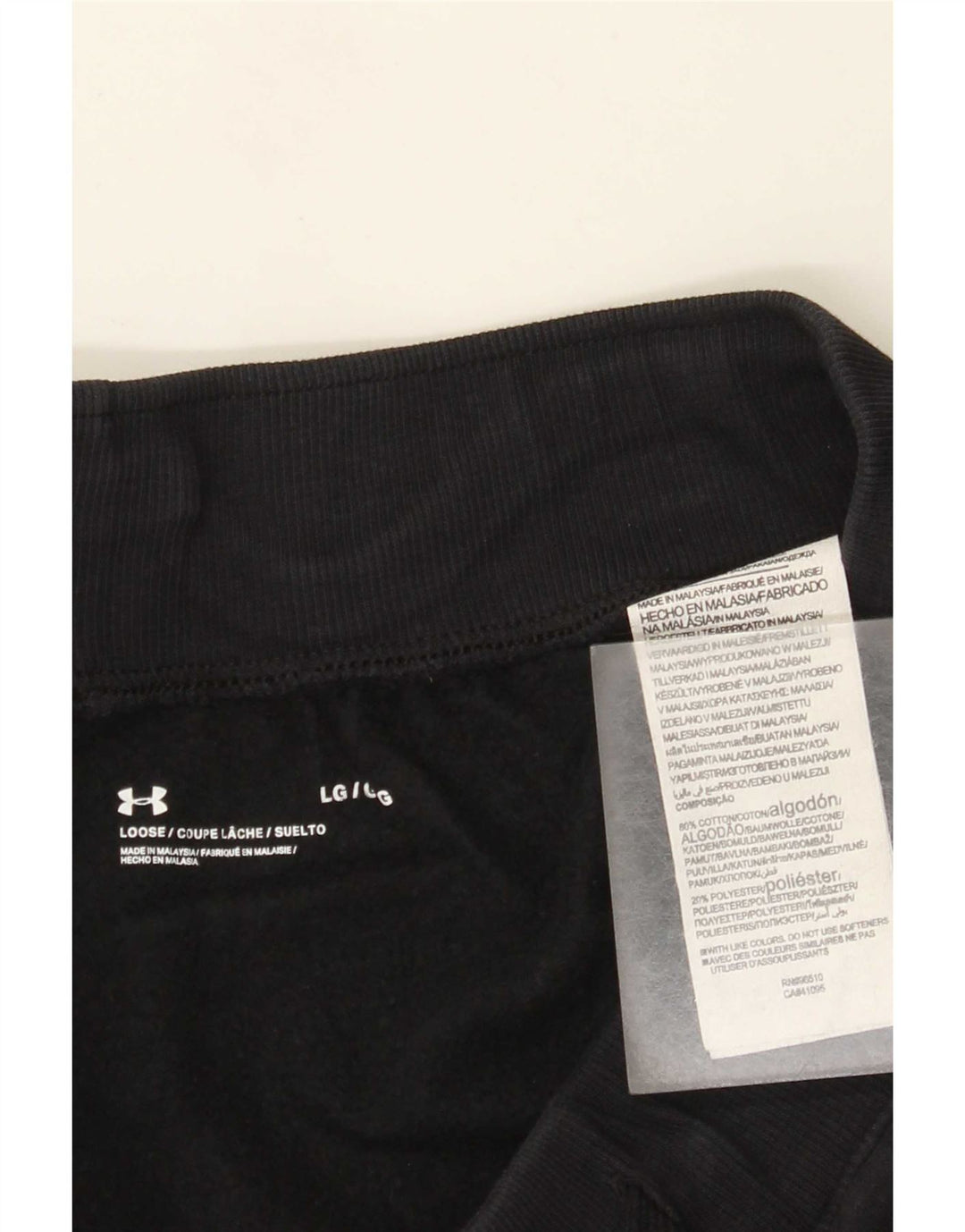 Męskie spodenki sportowe Under Armour, duże, czarne, bawełniane
