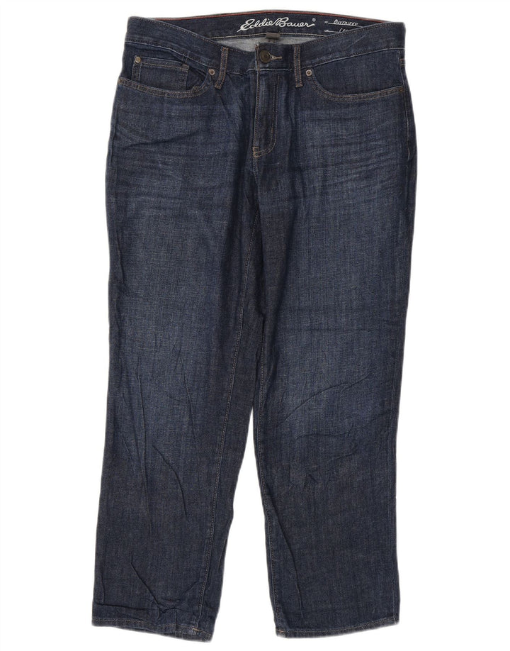 Jeansy damskie Eddie Bauer Boyfriend Cropped US 6 Medium W32 L26 Granatowe