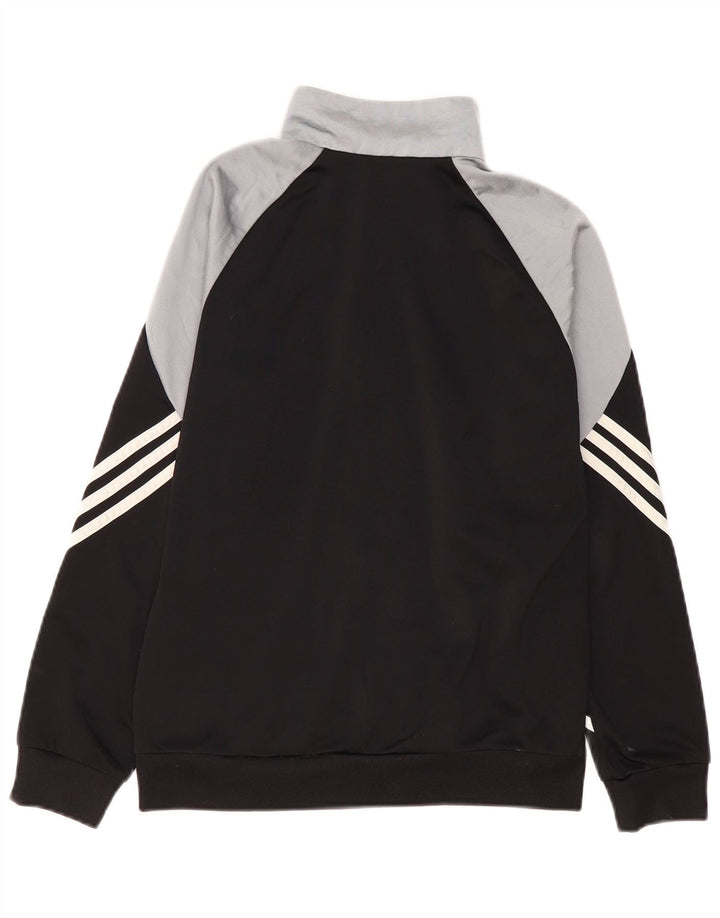 Adidas Chłopięca bluza dresowa Top 13-14 lat XL Czarny poliester z blokami kolorów