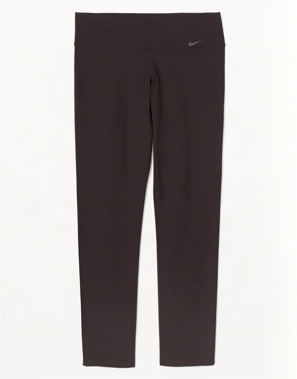 Damskie legginsy Nike Dri Fit Capri UK 14, duże, czarne, poliestrowe