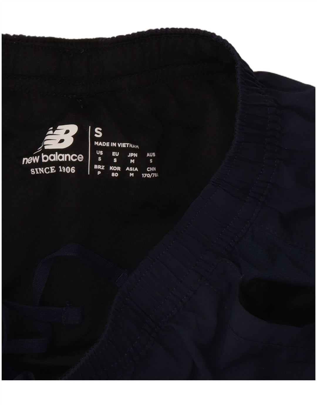 Męskie spodenki sportowe New Balance, małe, granatowe, z poliestru