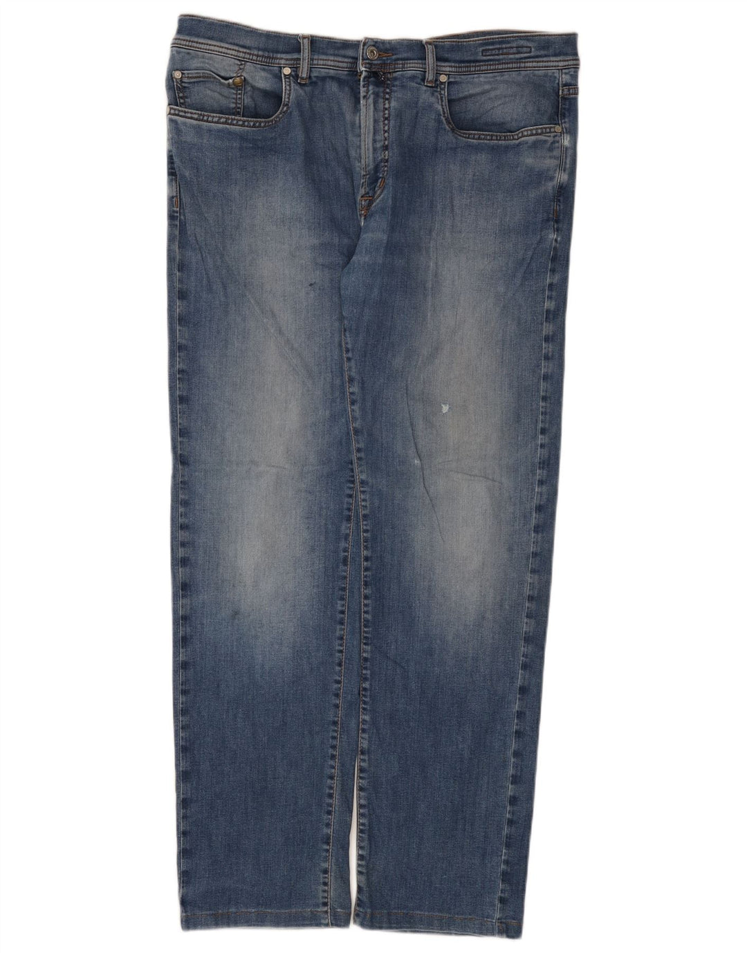Męskie proste dżinsy Pierre Cardin W38 L32 Niebieskie bawełniane