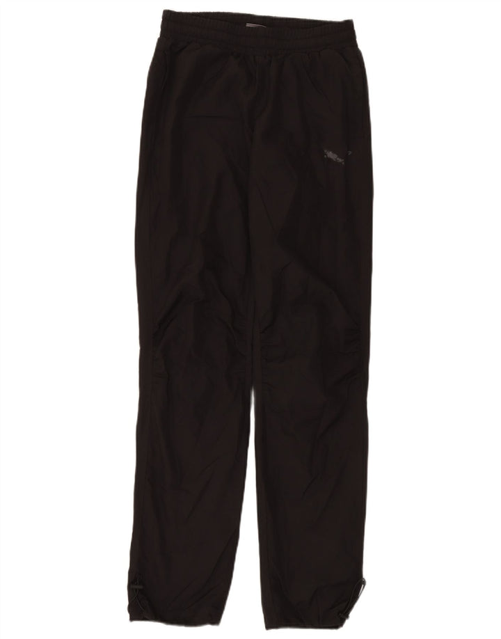 Damskie spodnie dresowe PUMA UK 8, małe, czarne, poliestrowe