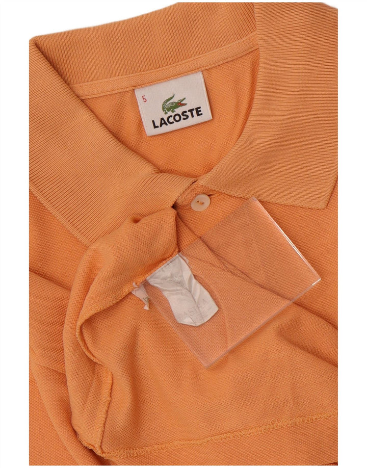 Męska koszulka polo Lacoste, rozmiar 5, duża, pomarańczowa, bawełniana