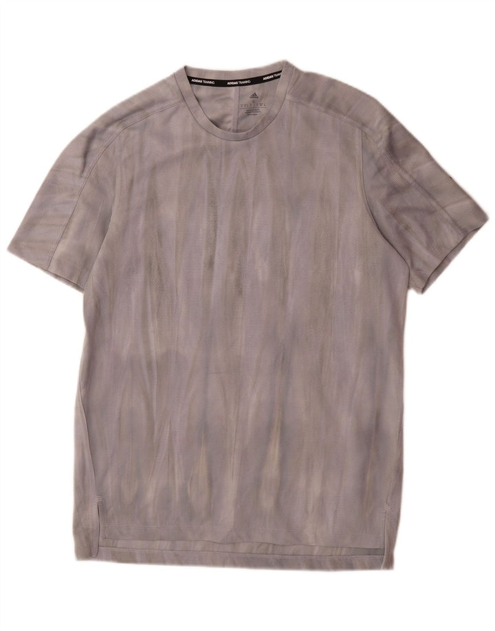 Męska koszulka Adidas Aeroready z grafiką, mała, szara koszulka z poliestru Tie Dye
