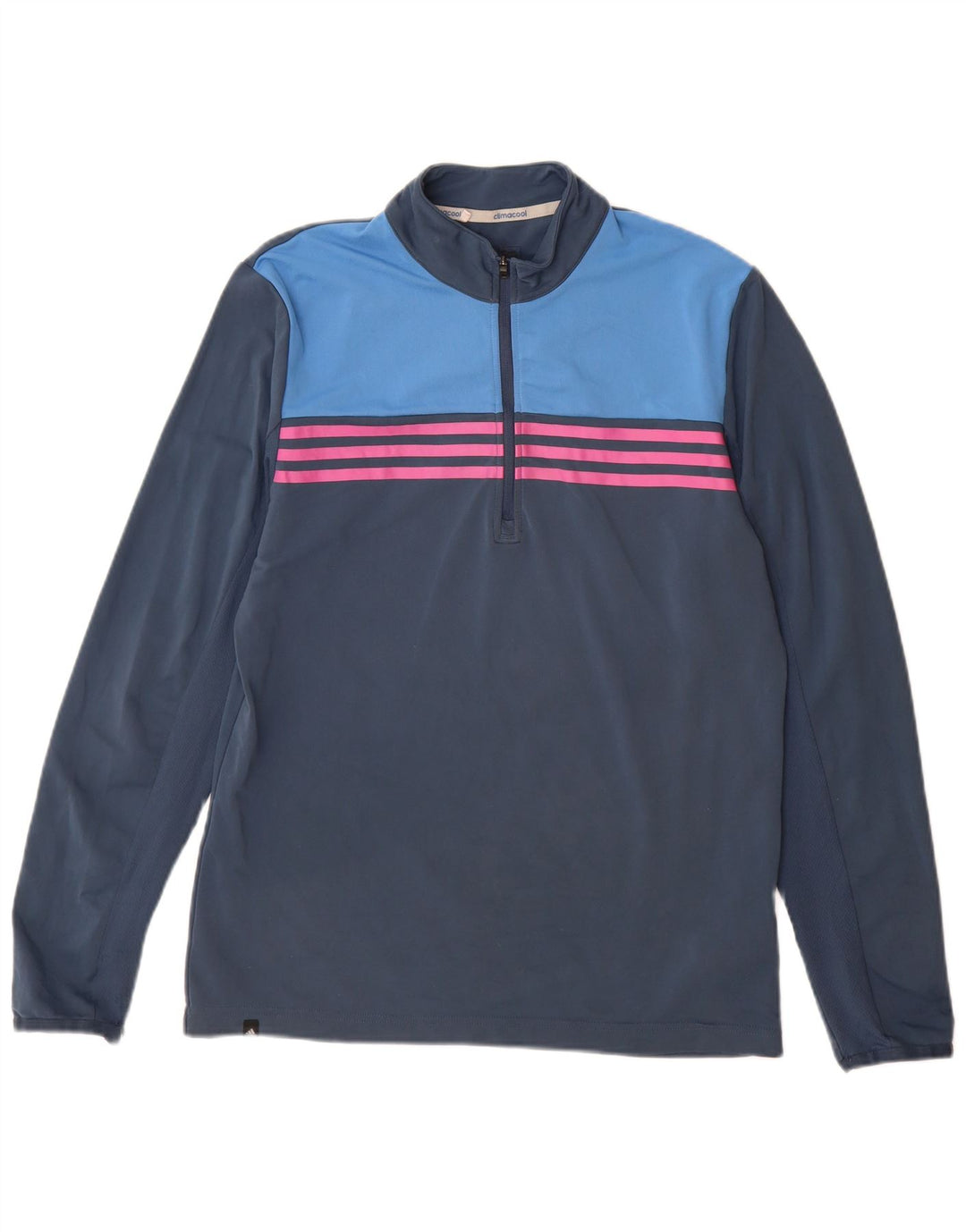 Adidas Męskie Climacool Pullover Dres Top Mały Granatowy Kolorblok