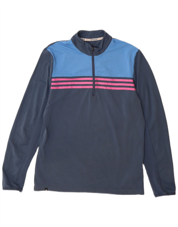 Adidas Męskie Climacool Pullover Dres Top Mały Granatowy Kolorblok