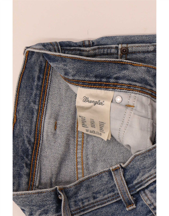 Męskie dżinsy Wrangler o prostym kroju W32 L27, niebieska bawełna