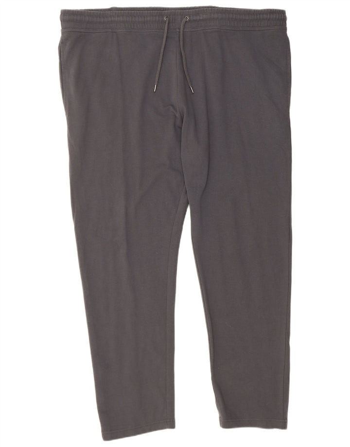 MARKS & SPENCER Mens Regular Tracksuit Trousers 3XL  Grey Cotton