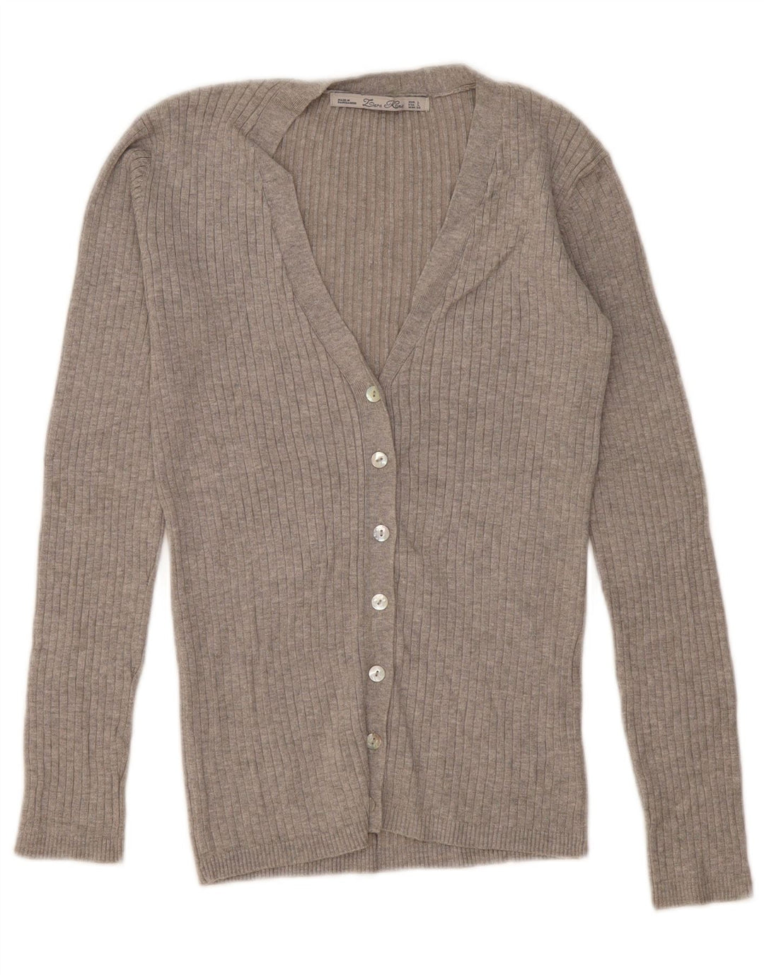 Sweter damski Zara Cardigan UK 14, duży, szary