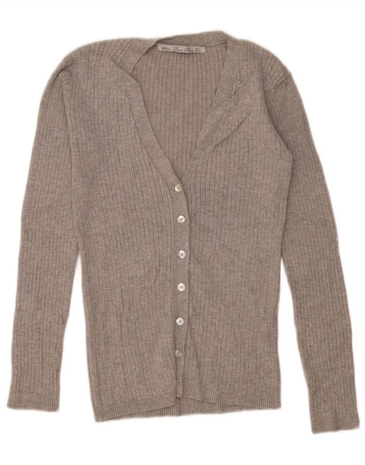 Sweter damski Zara Cardigan UK 14, duży, szary