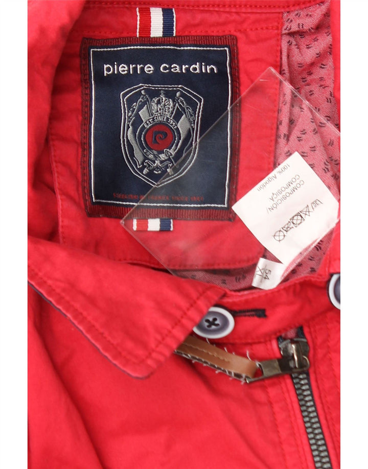 PIERRE CARDIN Mens Bomber Jacket Size 54 XL Red Cotton Vintage Pierre Cardin and Second-Hand Pierre Cardin from Messina Hembry 
