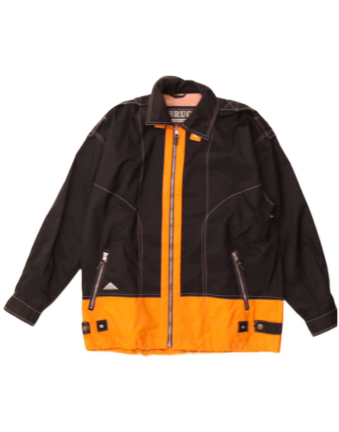 Męska kurtka przeciwdeszczowa Brugi IT 54 2XL w kolorze czarnym