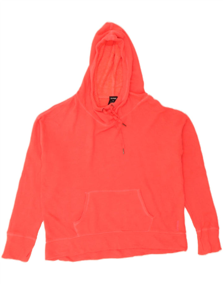 REEBOK Womens Oversized Hoodie Jumper UK 14 Medium Red Cotton Vintage Reebok and Second-Hand Reebok from Messina Hembry 