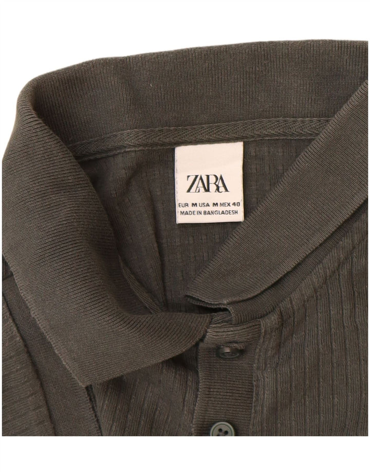 Męska koszulka polo Zara, średnioszara