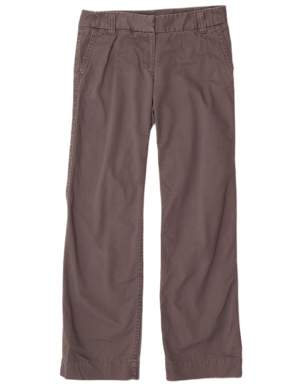 TOMMY HILFIGER Womens Wide Leg Chino Trousers US 10 Large W32 L32 Grey