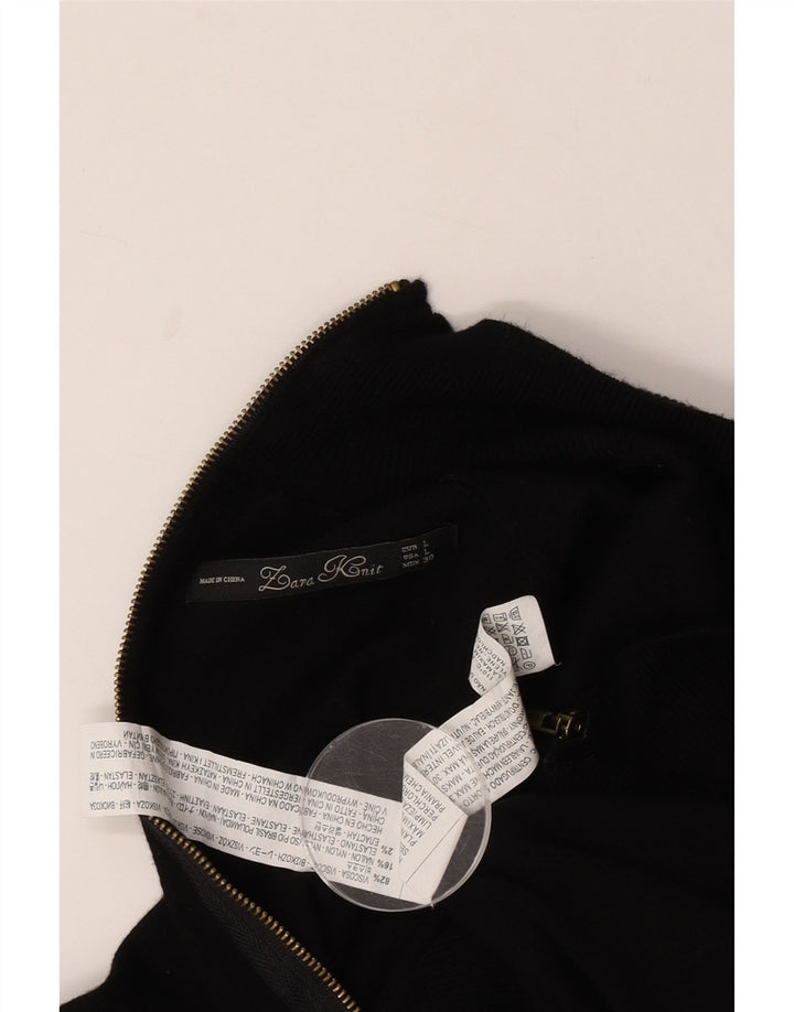Sweter damski Zara Cardigan UK 14 Large, czarna wiskoza