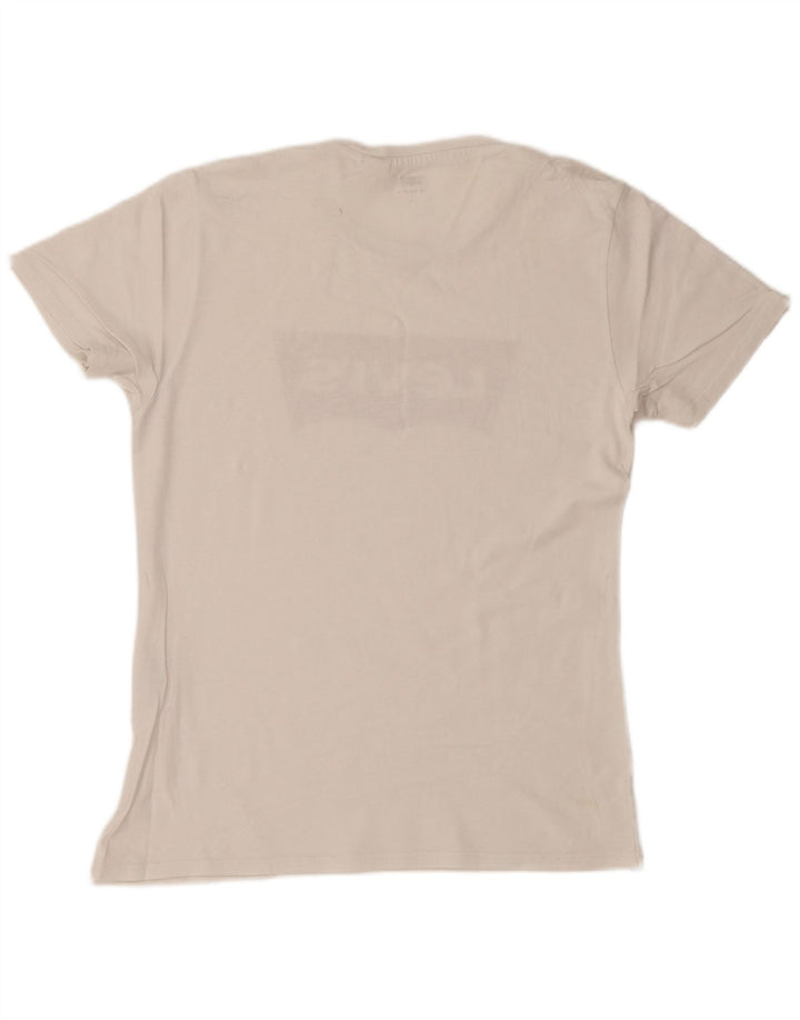 Męski T-shirt z grafiką Levi's, mały, biały