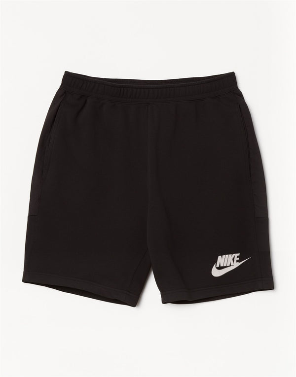 Męskie spodenki sportowe Nike z grafiką, duże, czarne, bawełniane