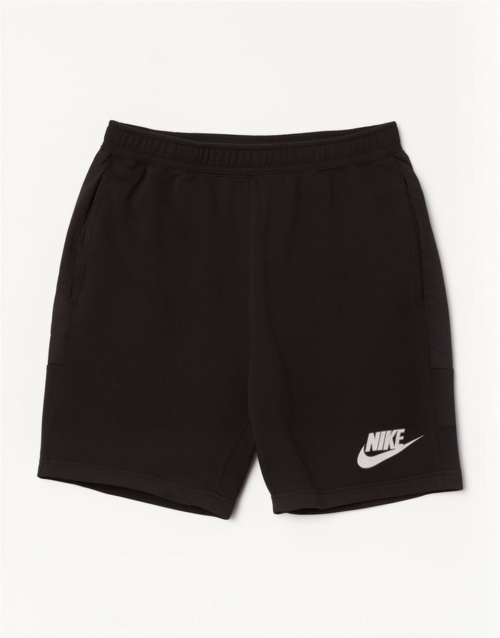 Męskie spodenki sportowe Nike z grafiką, duże, czarne, bawełniane