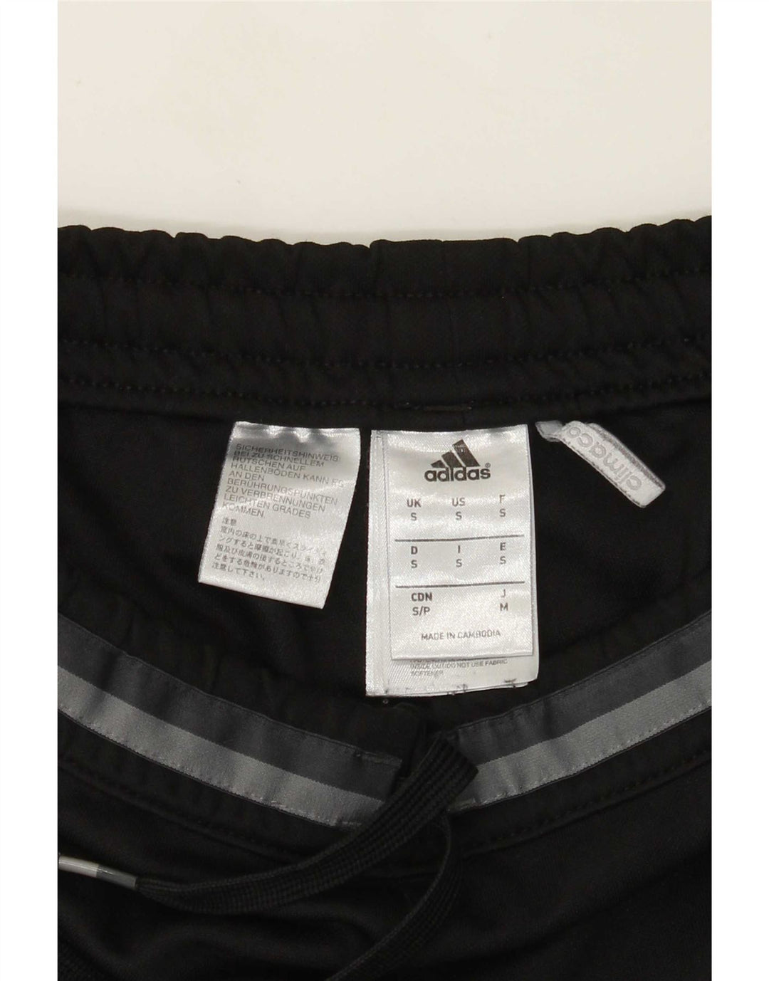 Męskie spodnie dresowe Adidas Climacool Graphic, małe, czarne, poliestrowe