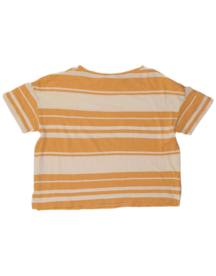 Marks & Spencer Damski T-shirt oversize UK 16, duże, pomarańczowe paski