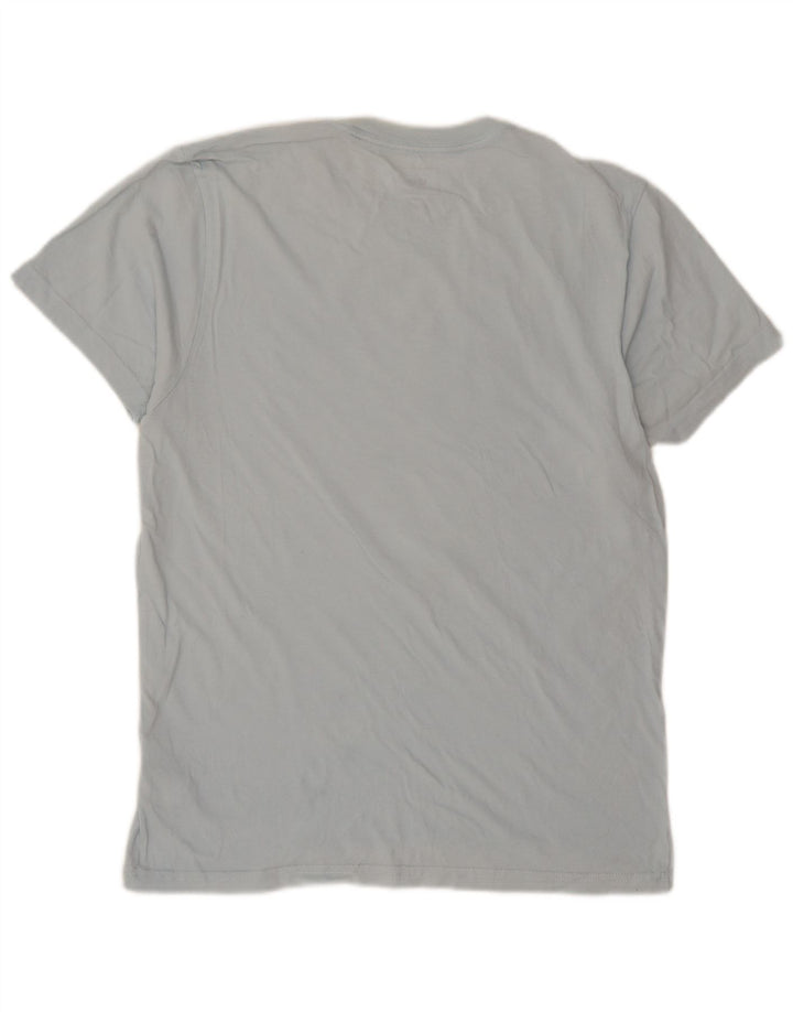 Męski T-shirt Vans Custom Fit z grafiką, średni niebieski, bawełniany