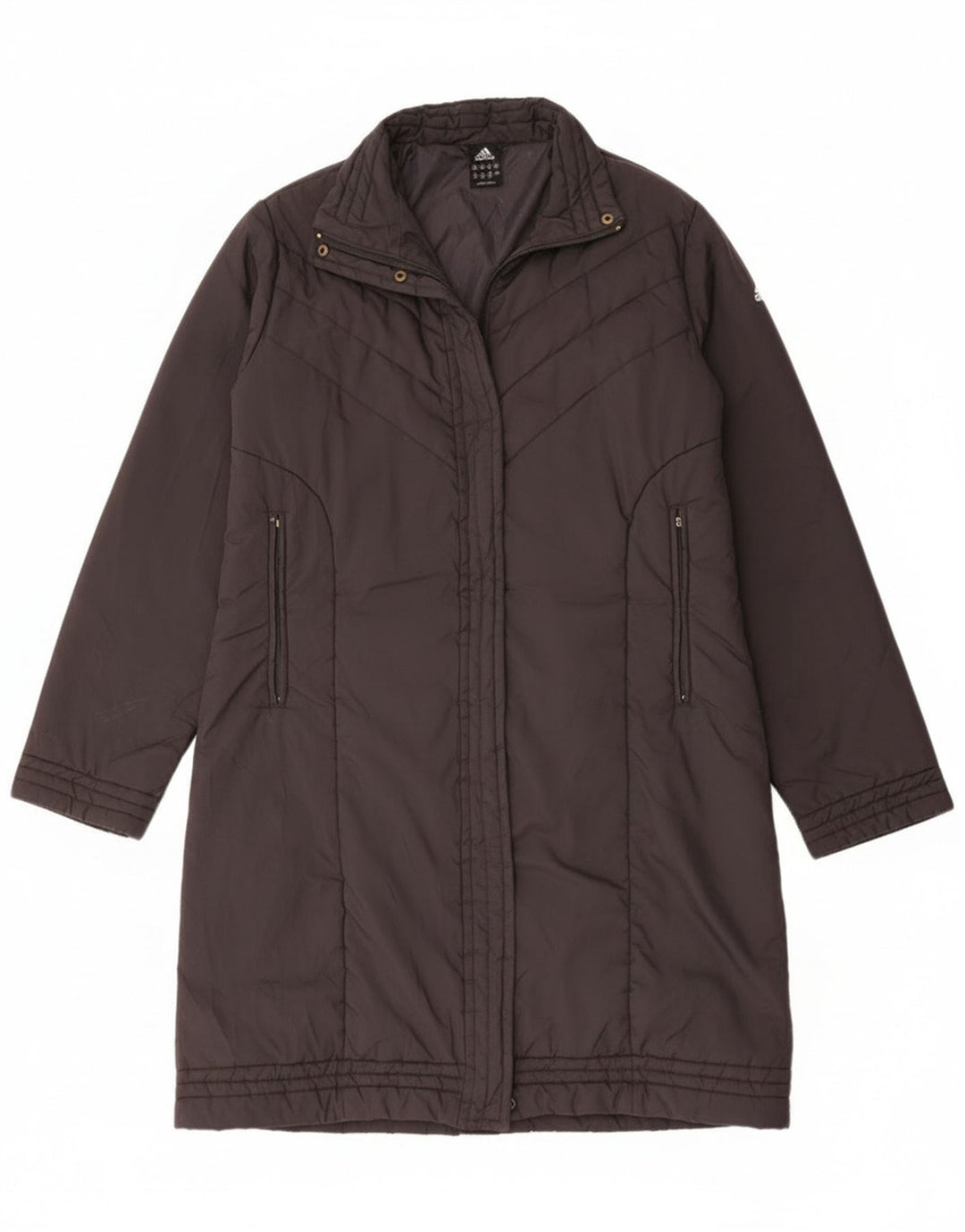 Damski płaszcz Adidas Adidas UK 16, duży, szary poliamid