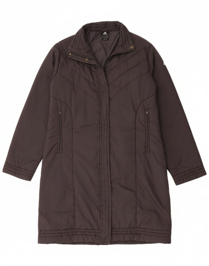 Damski płaszcz Adidas Adidas UK 16, duży, szary poliamid