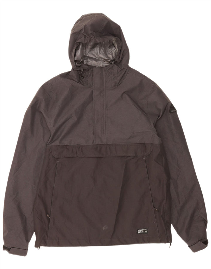 Męska kurtka przeciwdeszczowa Billabong z kapturem Anorak UK 38 w kolorze średniej czerni