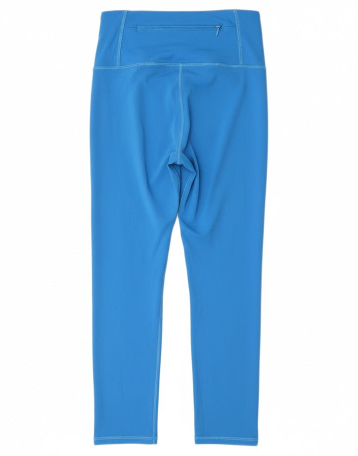 Damskie legginsy Superdry Graphic Crop UK 8, małe, niebieskie, poliestrowe
