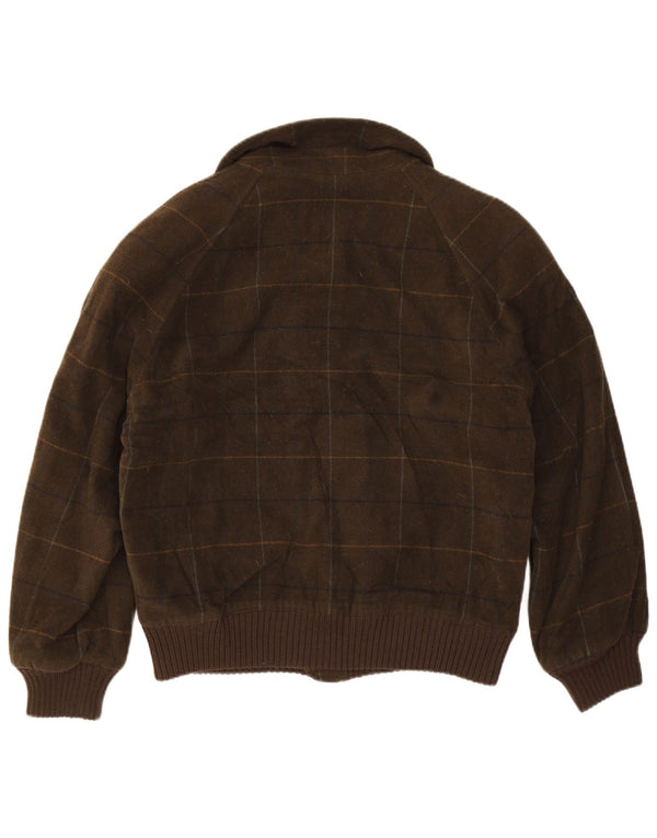 Męska kurtka bomber Pierre Cardin UK 42 XL Khaki w kratkę